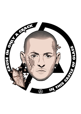 Chester Bennington Castle of Glass Artwork