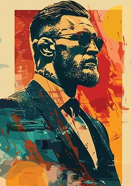 Conor McGregor Abstract Portrait