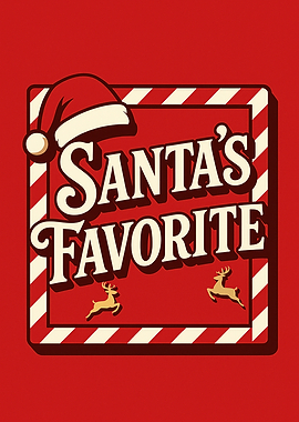 Santa's Favorite Christmas Graphic