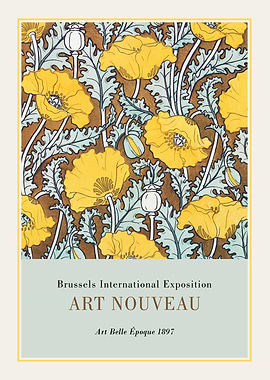 Brussels International Exposition Art Nouveau Poster