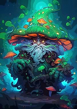 Mushroom Wizard Fantasy
