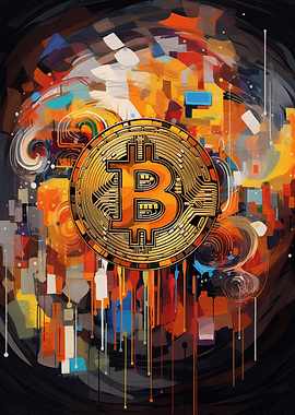 Bitcoin Abstract Art