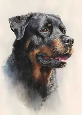 Rottweiler Classic Portrait