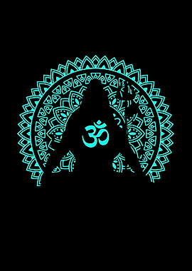 Shiva with Om Symbol Mandala