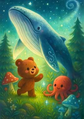 Starlit Forest Friends