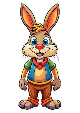 Cartoon Rabbit Character Illustration