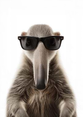 Cool Anteater with Sunglasses