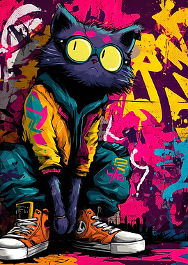 Cool Cat in Urban Style