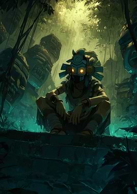 Majora's Mask in a Jungle Setting