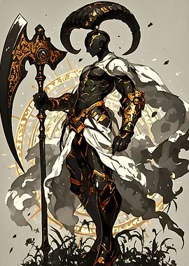 Warrior Scythe Horned