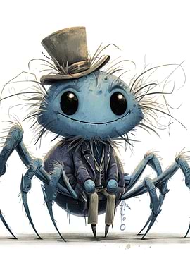 Dapper Spider with Top Hat