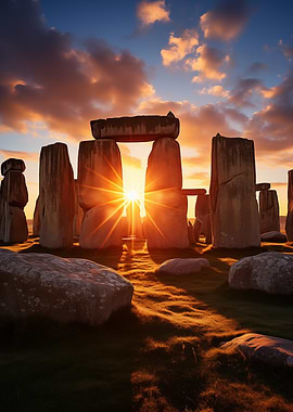 Stonehenge at Sunset