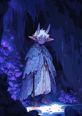 Cave Dweller Horns Staff