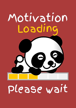 Motivation Loading Cute Panda