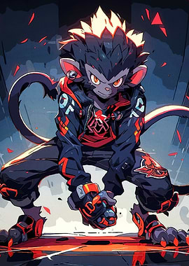 Stylized Monkey Character