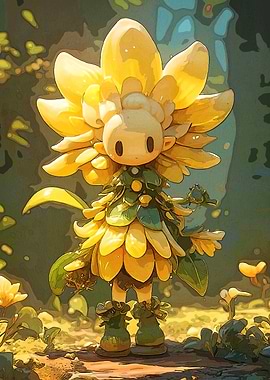 Flower Character Forest
