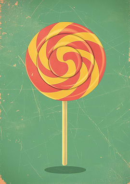 Retro Lollipop Art
