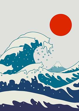 Cats Great Wave off Kanagawa Parody