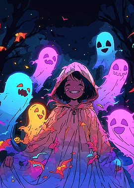 Girl Ghosts Night