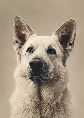 Portrait Of A Shepherd Dog