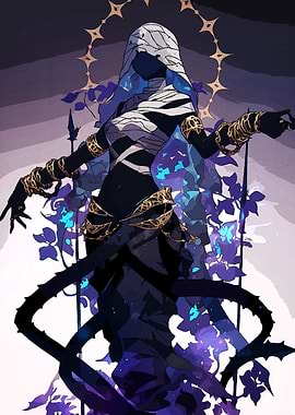 Bandaged Figure Golden Accents