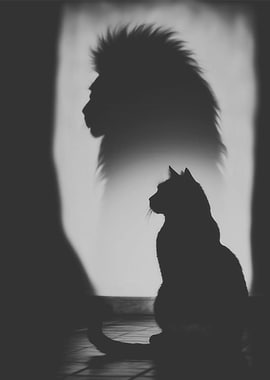 Cat and Lion Shadow