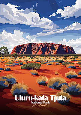 Uluru-Kata Tjuta National Park Illustration