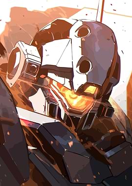 Anime Robot Close-Up