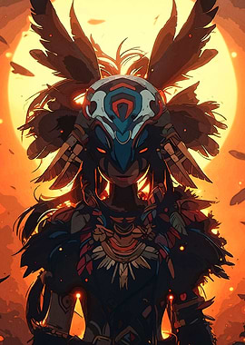 Mystic Warrior Feathered Headdress