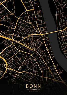Golden Bonn City Map