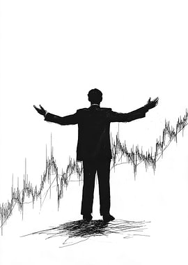 Financial Success Silhouette