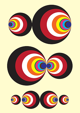 Colorful Concentric Circles Pattern