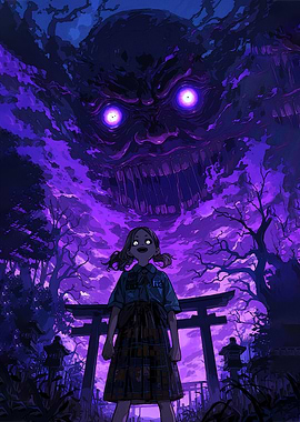 Girl Confronts Forest Spirit