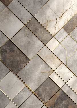 Abstract Marble Tile Pattern