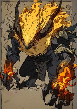 Fiery Demon Character