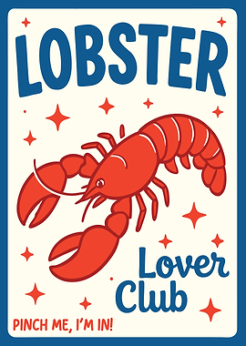Lobster Lover Club Graphic Art