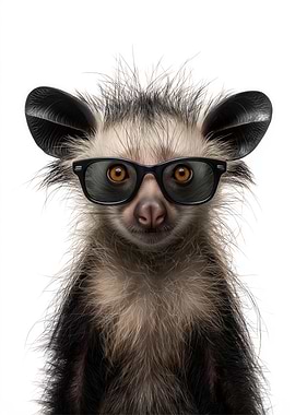 Aye-aye with Sunglasses Portrait