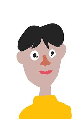 Cartoon portrait of a person