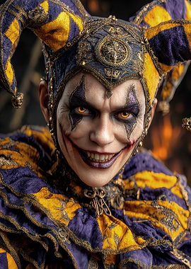 Creepy Jester Portrait