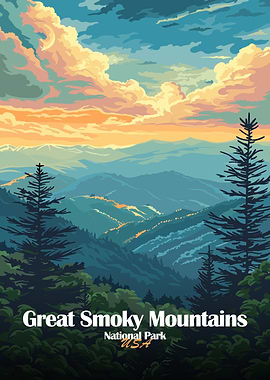 Great Smoky Mountains National Park Poster
