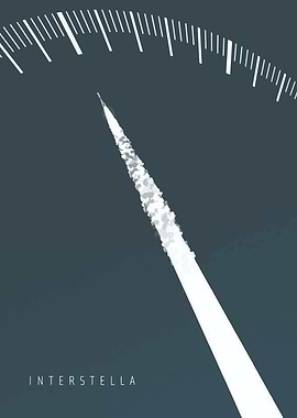 Interstellar Movie Poster Minimalist Design