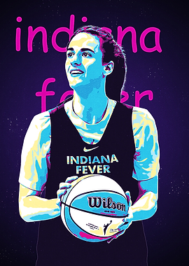 Indiana Fever Basketball Player Portrait