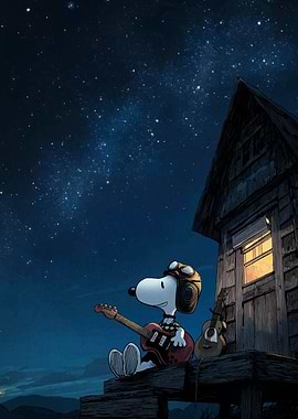 Snoopy Serenade Under the Stars
