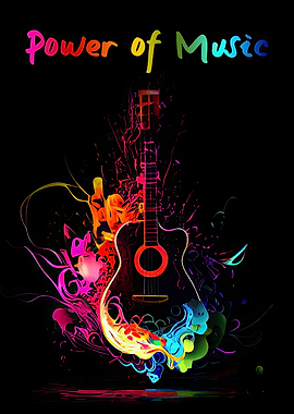 Power of Music Guitar Art