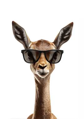 Cool Gerenuk with Glasses