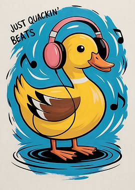 Funny Duck Poster