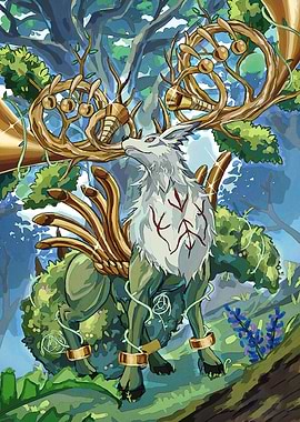 Mystical Forest Guardian Deer