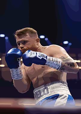Canelo Alvarez Boxing Portrait