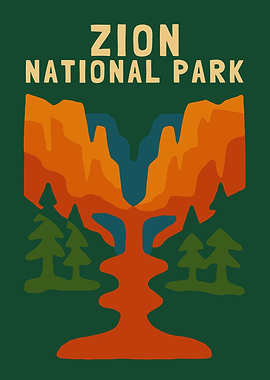 Zion National Park Poster