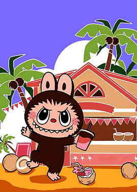 Cartoon Rabbit Labubu